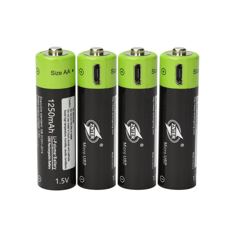 1.5V 1250mAh USB Lithium-Li-Ion Batterie